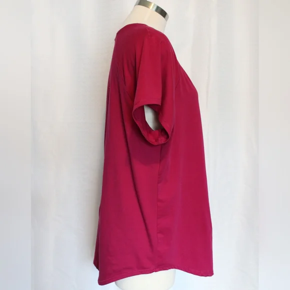 Womens Workout Top Pink (XL) - Picture 3 of 4